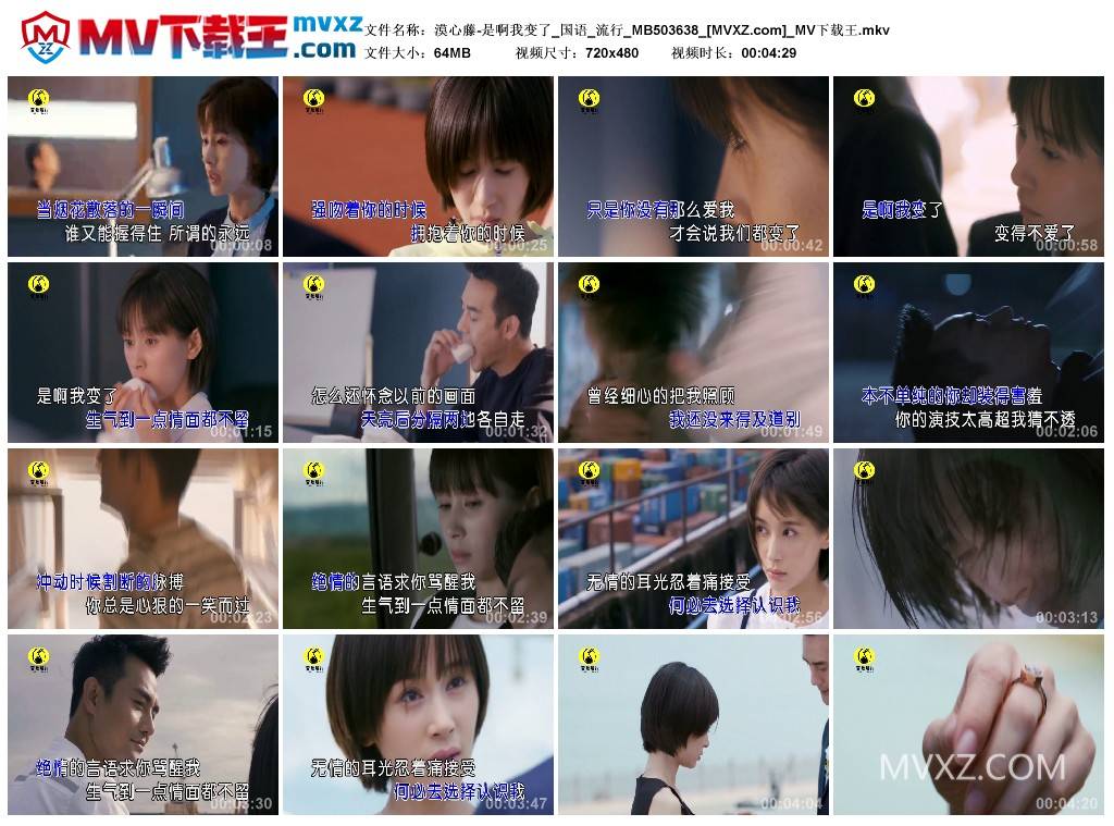 漠心藤-是啊我变了_国语_流行_MB503638